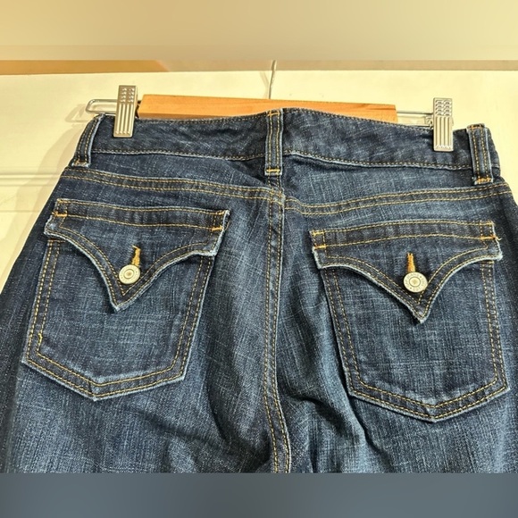 Gap Curvy Flare Jeans Women's 2R Blue Mid Rise Medium Wash - Picture 4 of 6